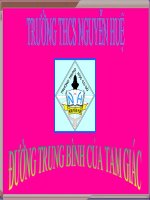 ĐƯỜNG TRUNG BÌNH CỦA TAM GIÁC