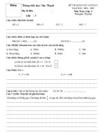 Toán 3. cuối kì I 08-09