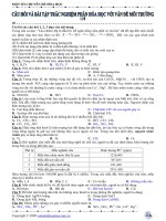 Một số chuyên đề hóa - Phần Hóa học môi trường