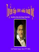 chân dung 101 nhà toán học.