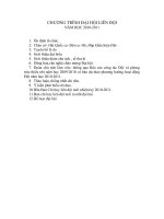 chương trinh ĐH liên đội