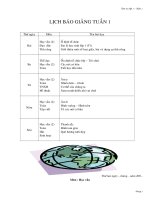 Giáo ân lơpa 1 tuần 1