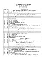 Phân phối chương trình 37 tuần