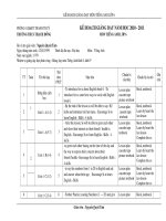 KH BO MON ANH 6 THEO TIET