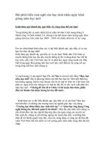 HS phát biểu lễ khai giảng