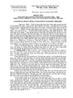 Báo cáo tổng kết và triển khai nhiệm vụ của Công đoàn Ngành GD - ĐT