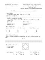 ĐỀ KTCL ĐẦU NĂM 09-10