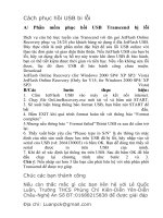 Cách khắc phục USB bi lỗi
