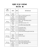 GIÁO ÁN LỚP 3. TUẦN 10