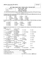 Đề HSG Huyện YD Bắc Giang