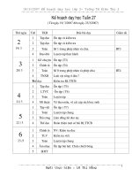 Tuần 27 lớp 2 SN