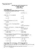 Đề kiểm tra học hì 1 toán 8