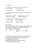 kiem tra 1 tiet hoa hoc lop 9