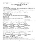 Đề Thi Hóa 9 HKI