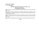 DE THI THU MON LSU 11