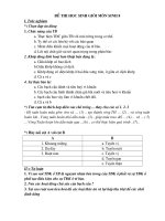 Đề thi HSG môn sinh  8