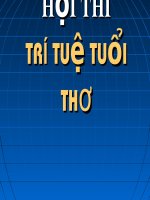 Trí tuệ tuổi thơ 1