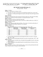 De thi HSG Dia 12 cua Can Tho nam 2009