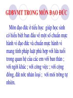 ND TÍCH HỢP GDMT VÀO MÔN ĐĐ