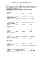 Đề HSG huyện 08-09 Tiếng anh 9 V1