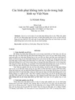 Các hình phạt không tước tự do trong luật  hình sự Việt Nam