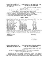 QD+KH THUC HIEN THANG ATGT 9/2009