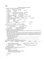 THE FIRST TEST ENGLISH 9