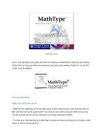 Phần mềm gõ công thức Toán - Lý