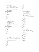 ôn tập căn thức trức nghiệm