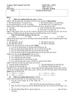 Kiểm tra 1 tiết (HKI)