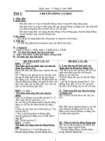 GIÁO ÁN VẬT LÝ 8 THEO PP ĐỔI MỚI