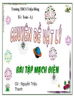 Chuên đề về bài tập mạch điện