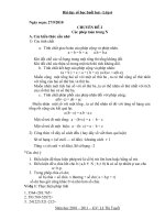 Chu de cac phep toan trong N