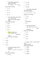 thứ tự thực hiện các phép tính