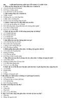 trac nghiem sinh 10 theo tung bai