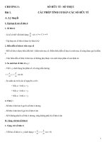 Toán 7 - Chương I - Đại số