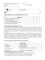 kiểm tra 1 tiết av 9 lần 1