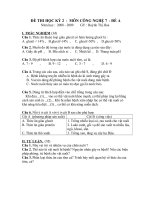 ĐỀ THI HKII CỰC HAY