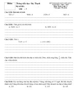 Toán 3: giữa kì 2 08-09