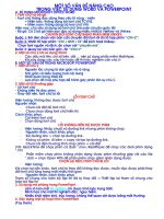 Một số vấn đề khi sử dụng Word và PowerPoint