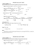 Tập đề KT đại số chương 1 toán 7