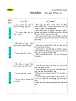 Ke hoach Sao tung thang