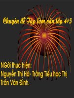 chuyen de tap lam van lop 4+5