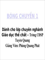 Bài giảng bóng chuyền