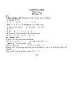 Kiem tra 1 tiet Toán 6