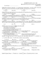 Đề ôn luyện thi đại học vật lý