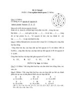 ĐỀ KIỂM TRA 1 tiết ( chuong 1)