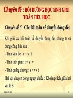 CĐ Toán chuyen dong