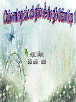 HỌC VẦN BÀI: UÔI - ƯƠI