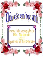 Tập làm văn tuần 8